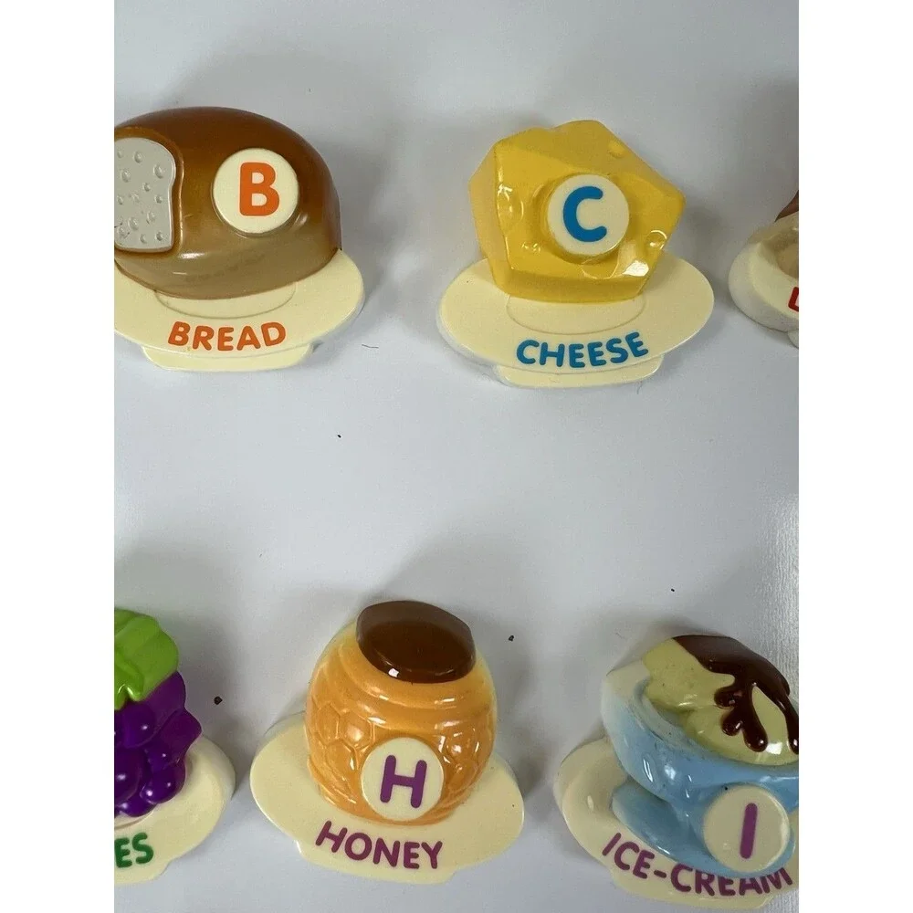 Vtech ABC Food Fun Fridge Phonics Learning Toy Magnet Lot Replacement 24 Letters